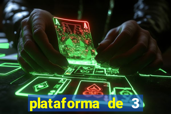 plataforma de 3 reais jogo